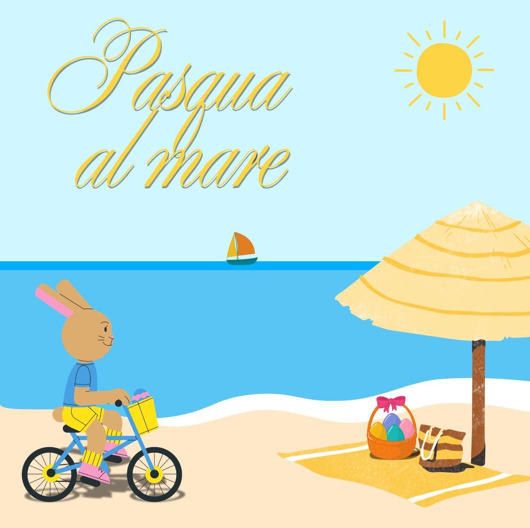 Locandina offerta promozionale Pasqua al mare 2026